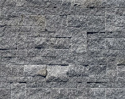 Xapa de pedra de panells de granit negre caigut