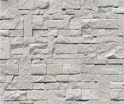 Característica de pedra de paret de pedra arenisca blanca
